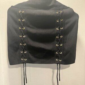 Zara Womens Knit Short Skirt Size Small Eyelet Accents